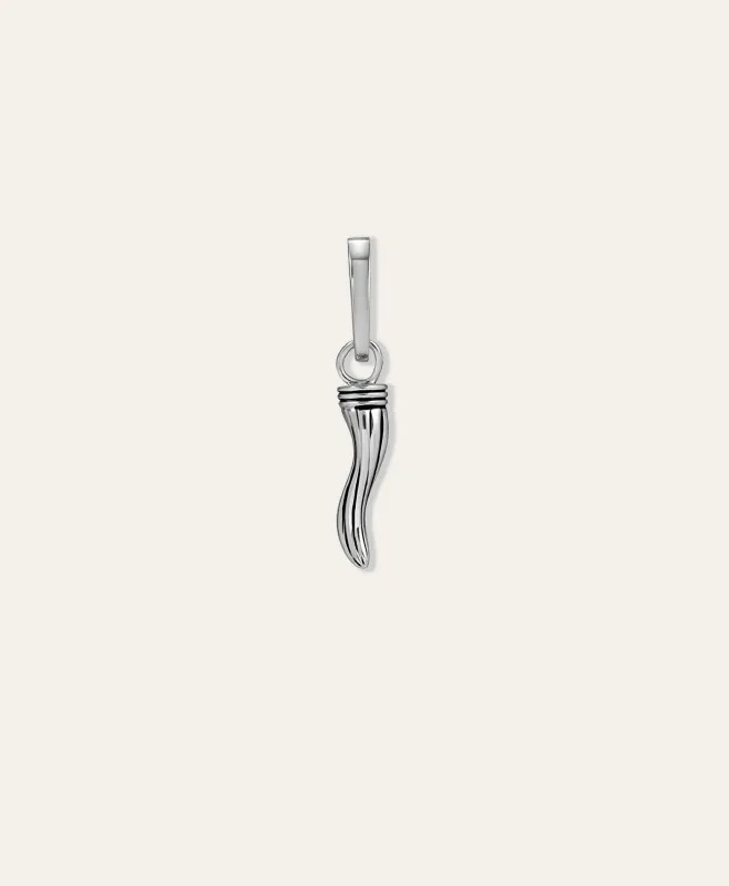 One of a Kind Mens Groovy 3D Cornicello Hinged Charm made by Adina Reyter