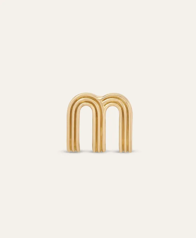 One of a Kind Groovy Initial Big Bead - Letter M made by Adina Reyter