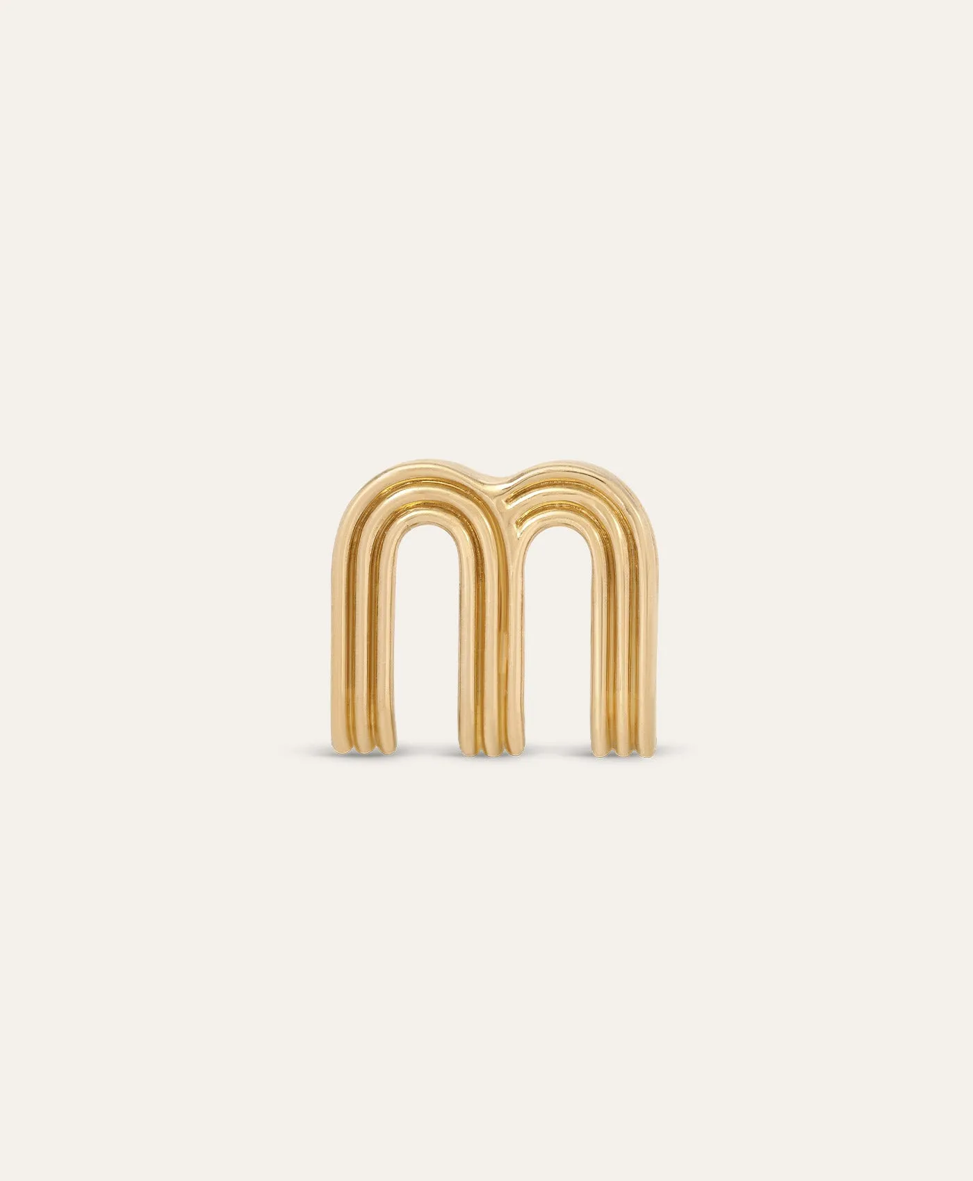 One of a Kind Groovy Initial Big Bead - Letter M sold by Adina Reyter