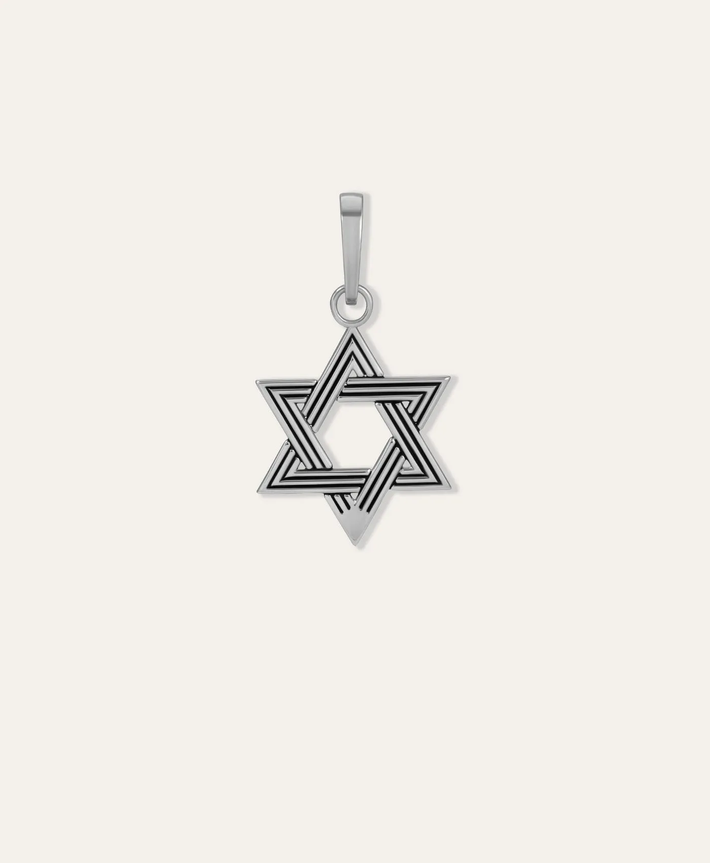 One of a Kind Mens Groovy Star of David Hinged Charm sold by Adina Reyter