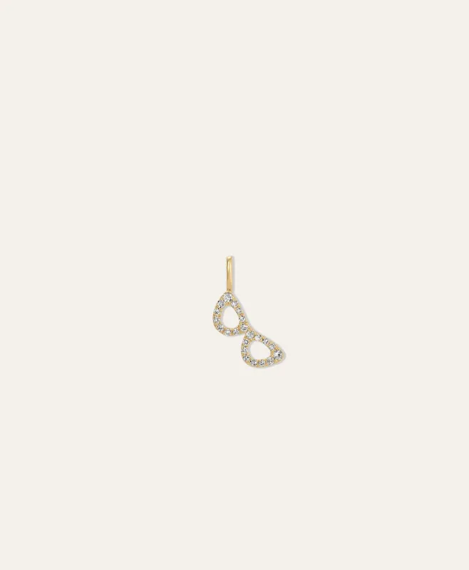 One of a Kind Pave Diamond Sunglasses Mini Charm made by Adina Reyter