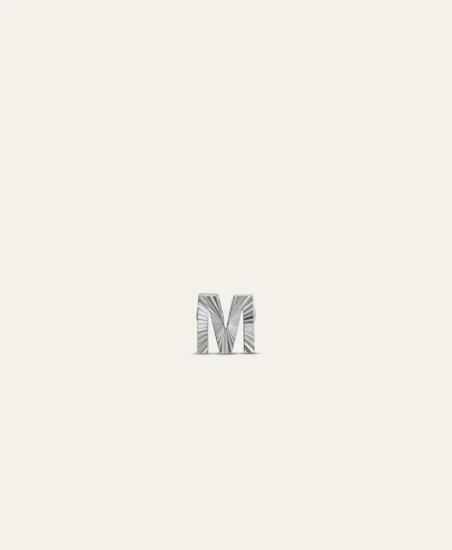 One of a Kind Holographic Mini Bead - Letter M made by Adina Reyter