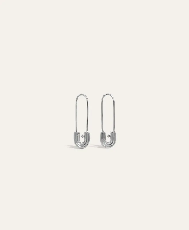 One of a Kind Groovy Safety Pin Earrings made by Adina Reyter