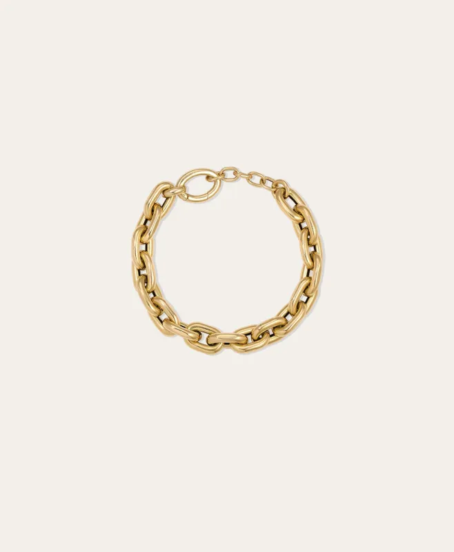 One of a Kind Large Cable Link Bracelet made by Adina Reyter