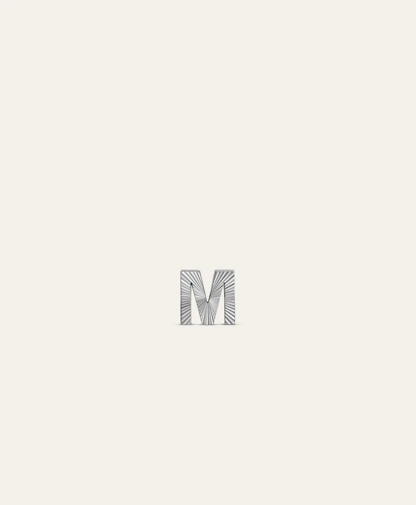 One of a Kind Groovy Holographic Mini Bead - Letter M sold by Adina Reyter