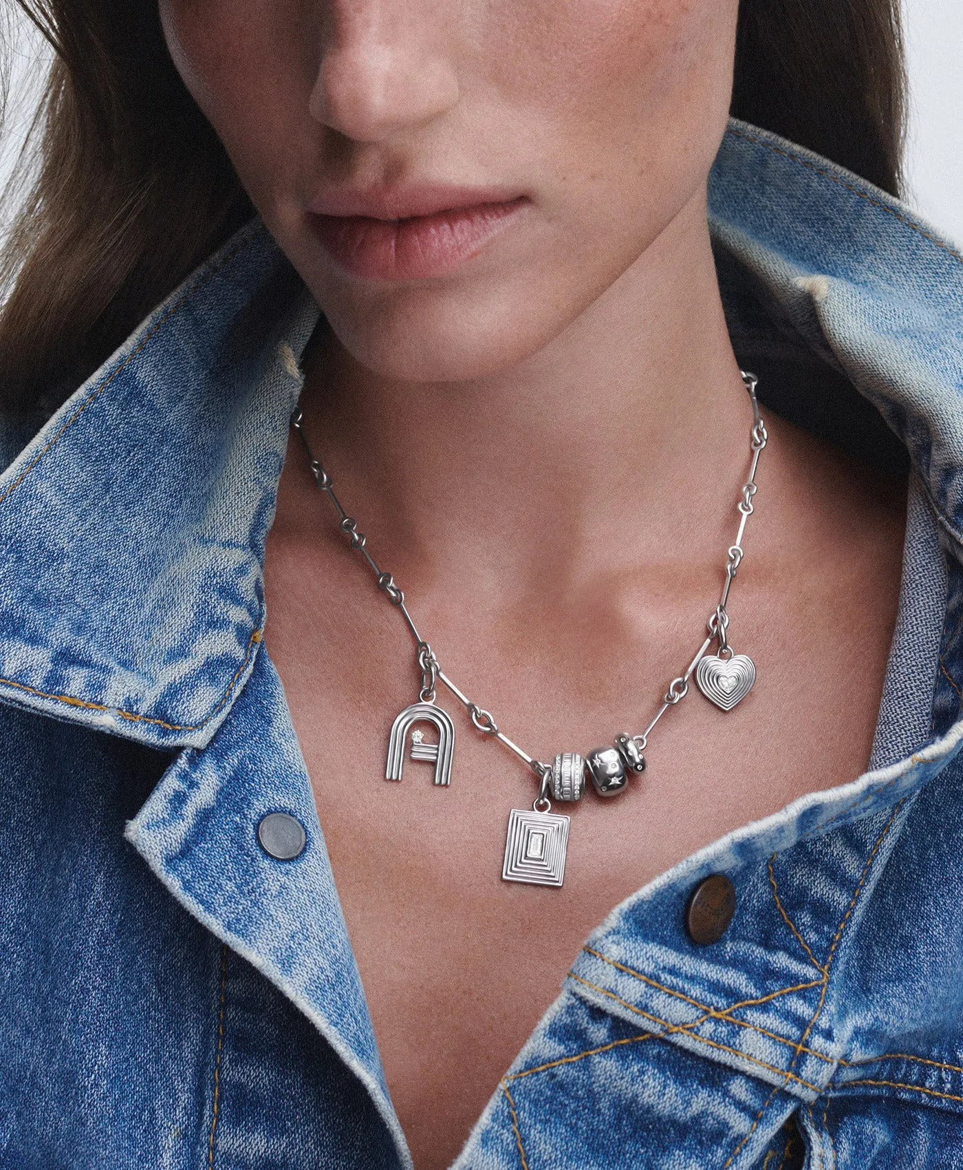 Station Chain Necklace sold by Adina Reyter product image thumbnail 2