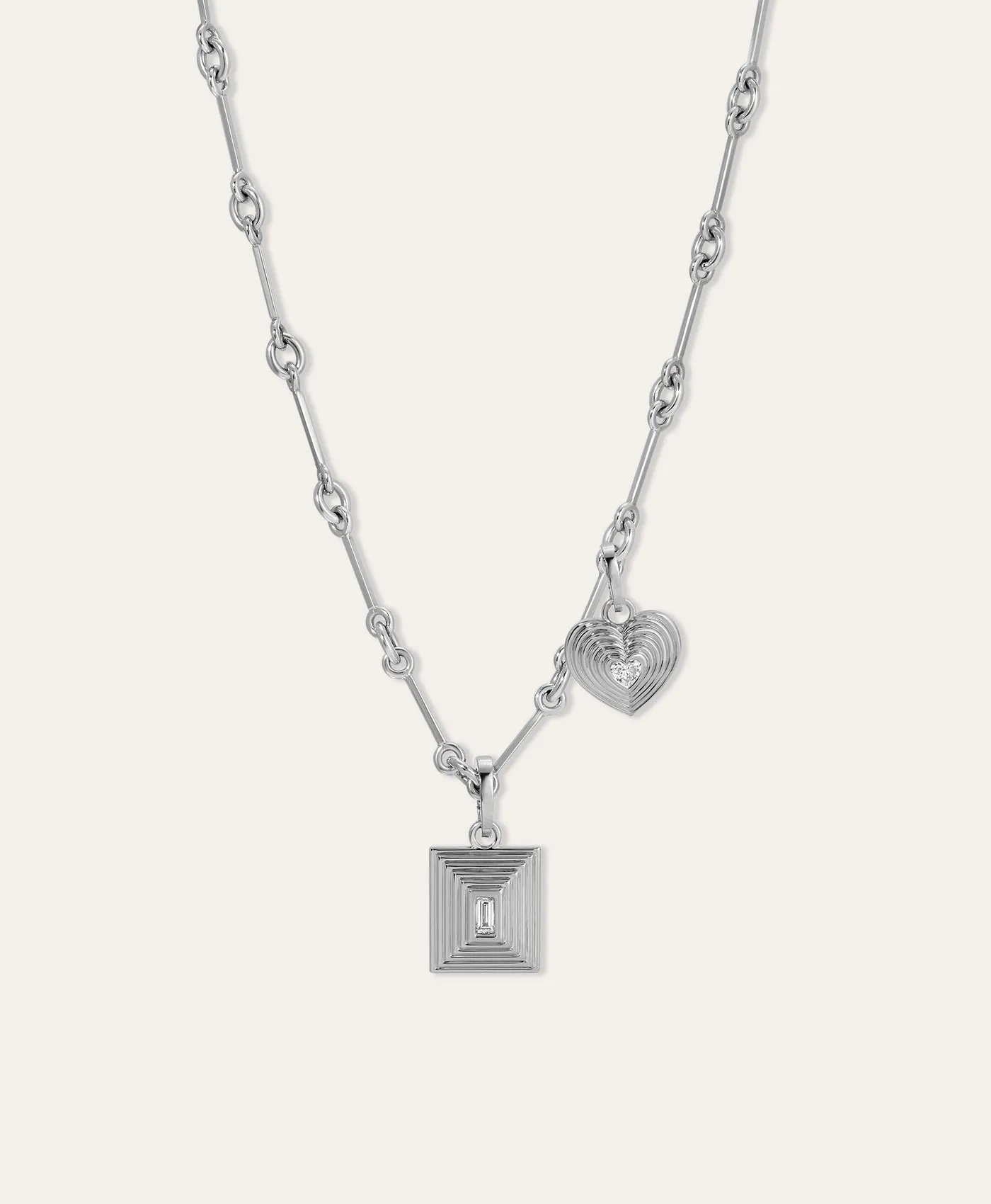 In The Groovy Diamond Charm Necklace sold by Adina Reyter