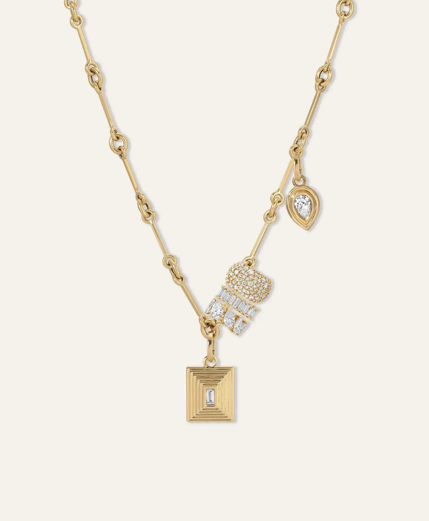 Good As Gold Diamond Charm Necklace sold by Adina Reyter