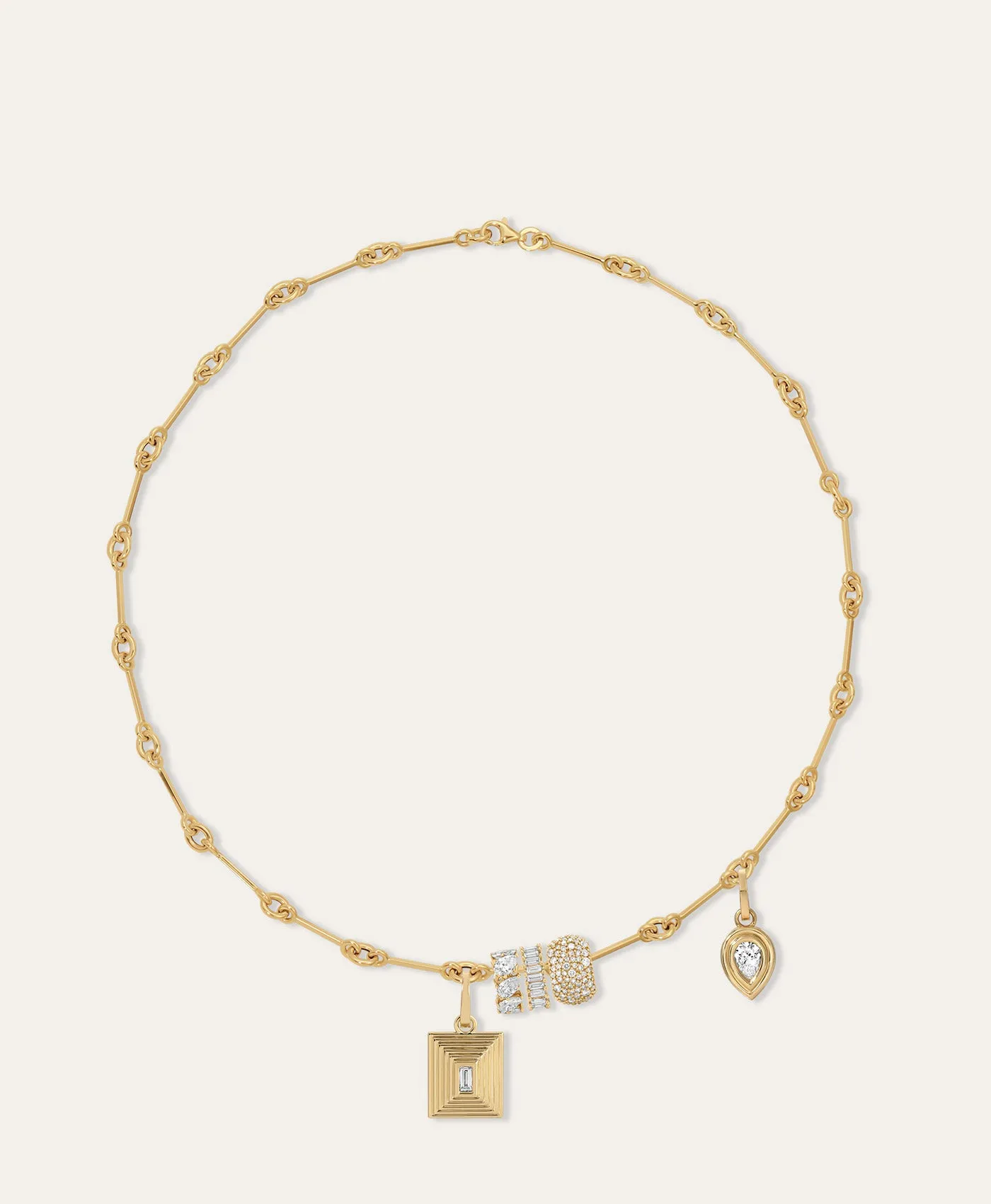 Good As Gold Diamond Charm Necklace sold by Adina Reyter product image thumbnail 3
