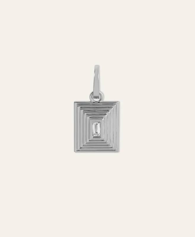 Groovy Geometric Diamond Rectangle Hinged Charm made by Adina Reyter