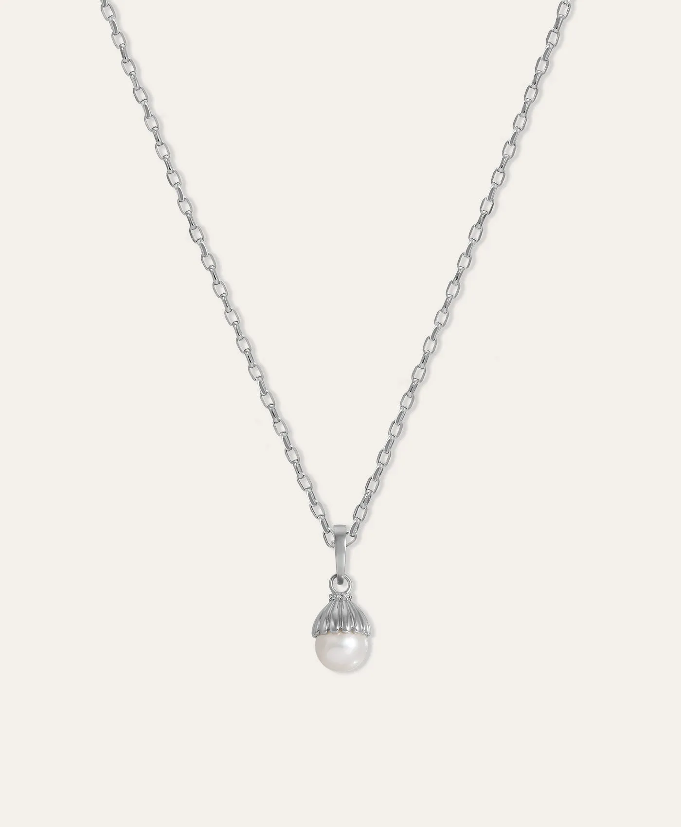 Groovy Pearl + Diamond Cone Hinged Charm sold by Adina Reyter product image thumbnail 3