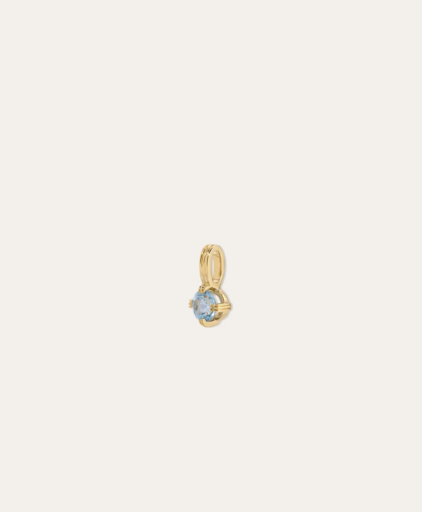 Groovy Solitaire Blue Topaz Mini Charm sold by Adina Reyter product image thumbnail 3