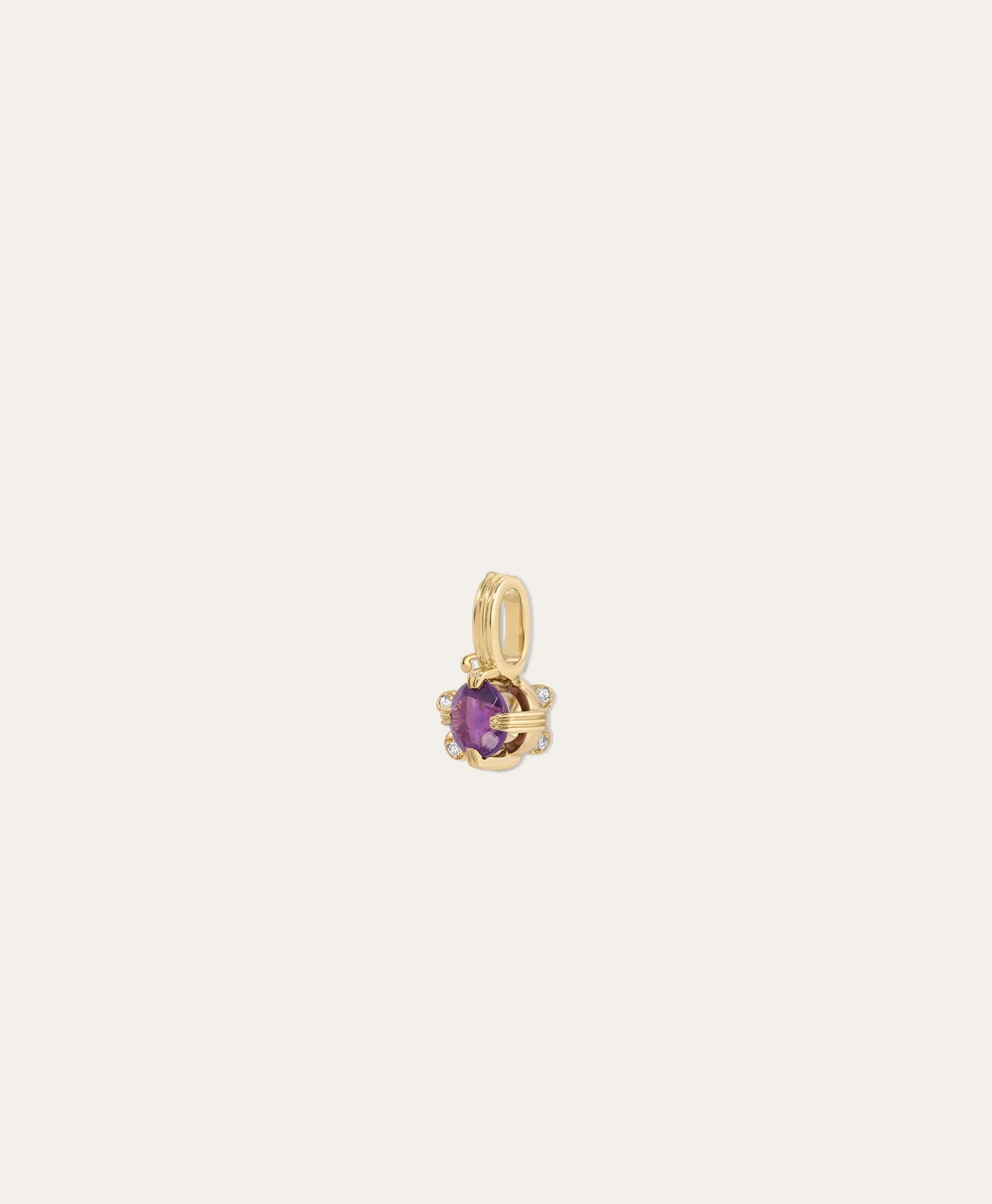 Groovy Solitaire Amethyst Mini Charm sold by Adina Reyter product image thumbnail 3