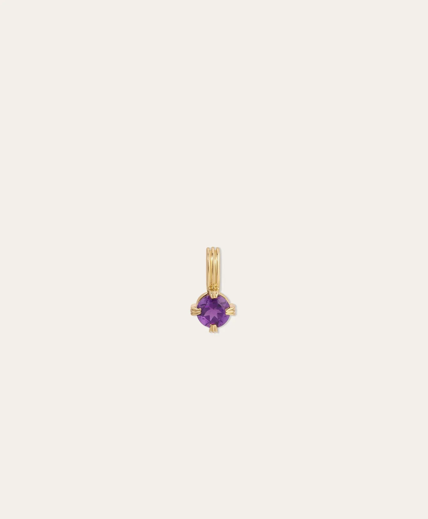 Groovy Solitaire Amethyst Mini Charm sold by Adina Reyter