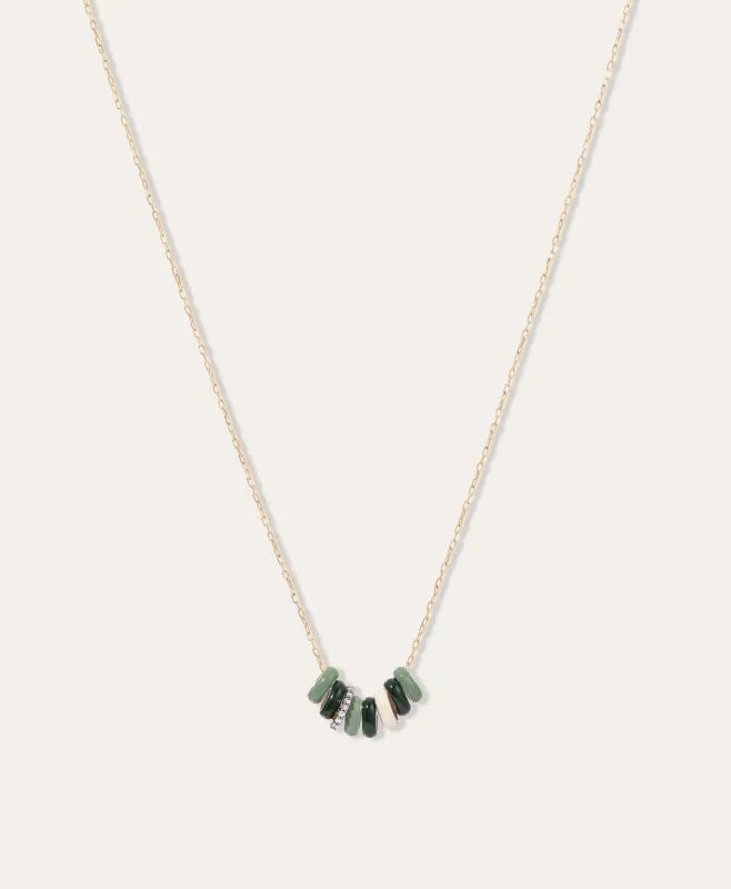 Rugby Stripes Diamond Rager Necklace made by Adina Reyter