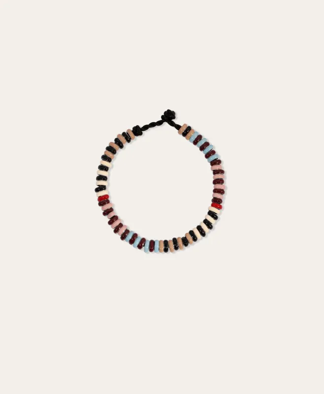 Tweed Stripes Mini Bead Bracelet made by Adina Reyter