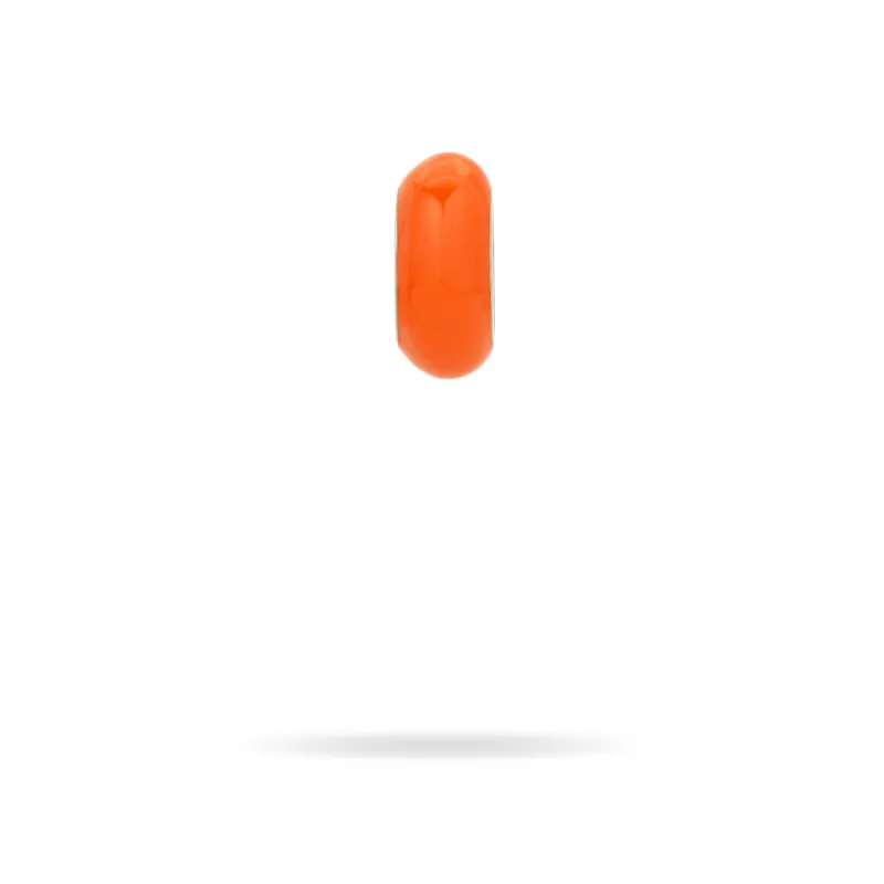 Orange Enamel Big Bead sold by Adina Reyter