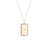 Pavé Dog Tag Necklace sold by Adina Reyter