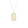 Pavé Dog Tag Necklace sold by Adina Reyter