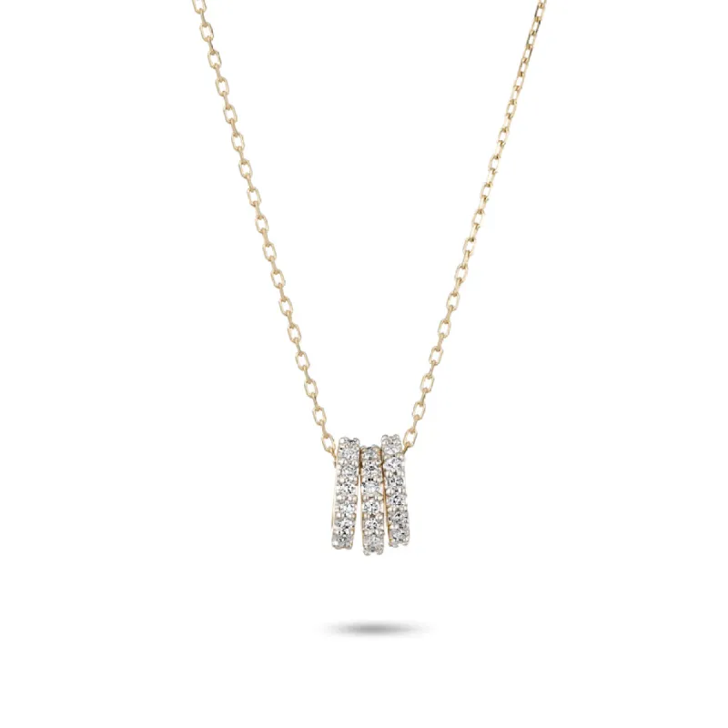 Bead Party Diamond 3s Company Necklace sold by Adina Reyter