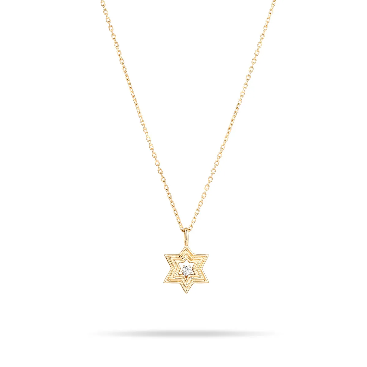 Groovy Diamond Star of David Necklace sold by Adina Reyter