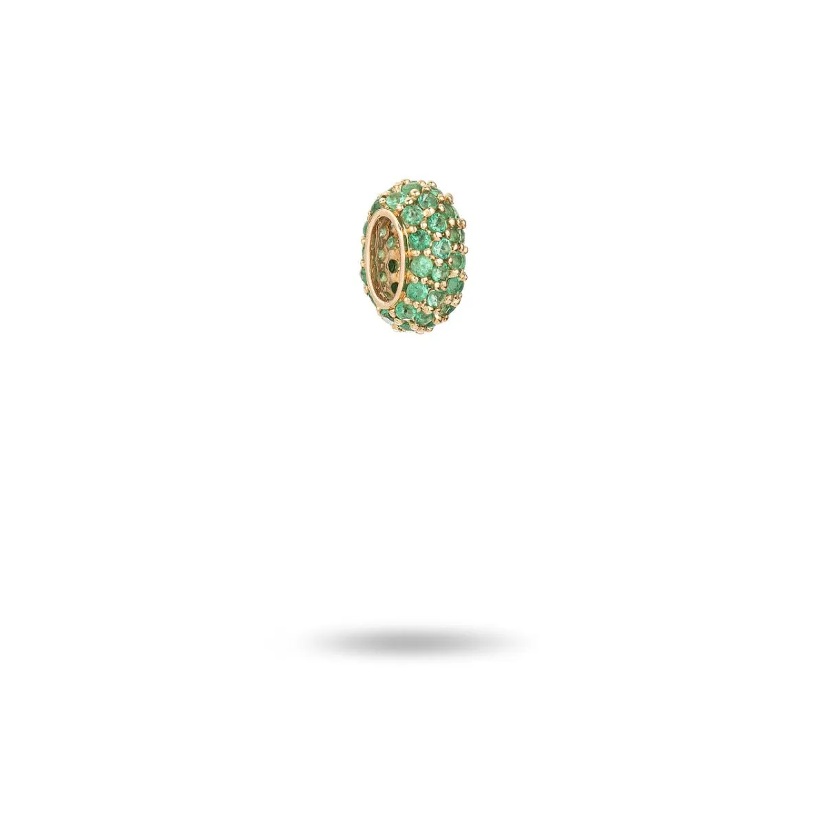 Wide Pavé Emerald Mini Bead sold by Adina Reyter product image thumbnail 4