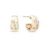 Celestial Diamonds Wide Huggie Hoops sold by Adina Reyter