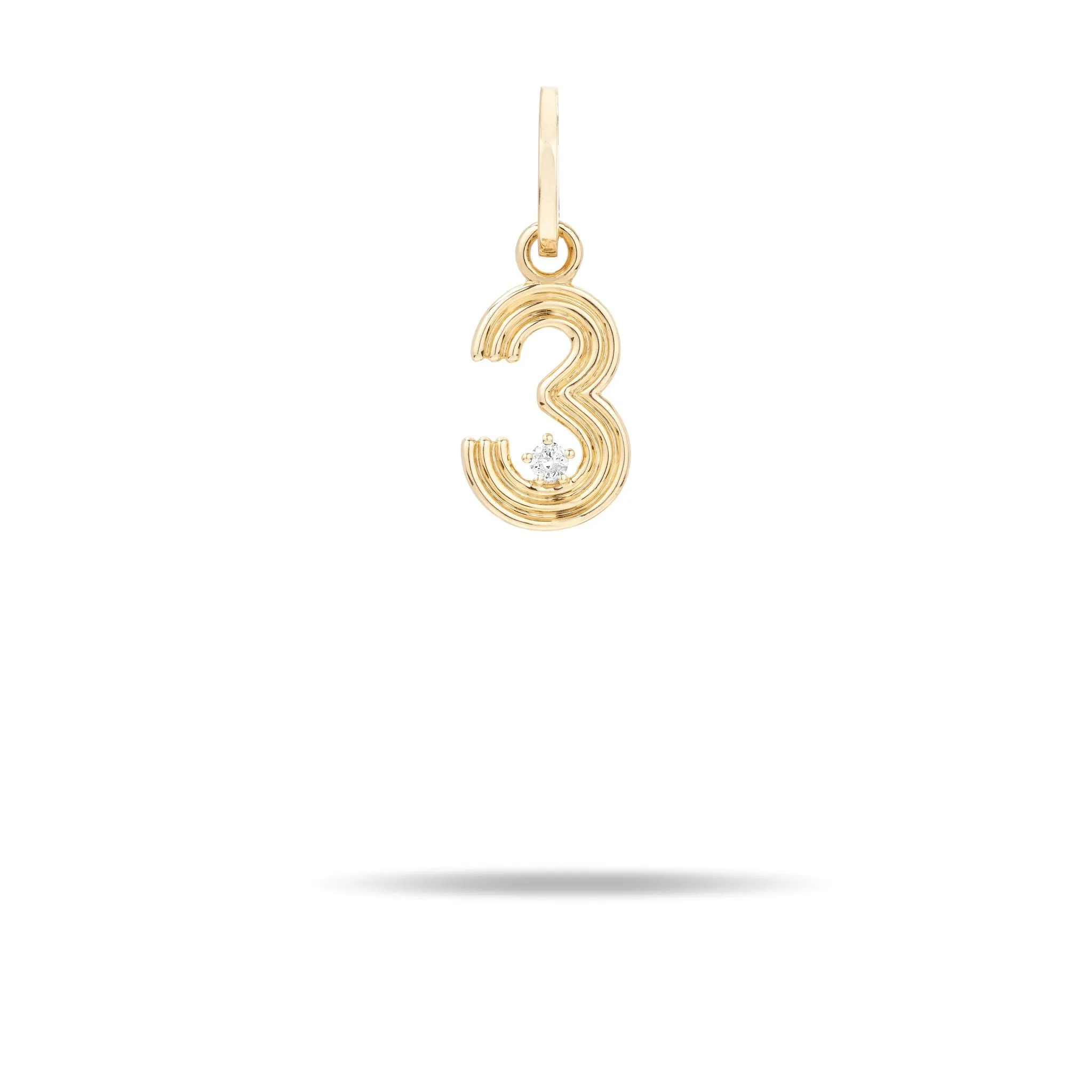 Groovy Diamond Number Hinged Charm sold by Adina Reyter product image thumbnail 4