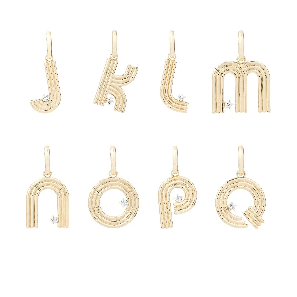 Chunky Seed Pearl Initial Necklace sold by Adina Reyter product image thumbnail 4