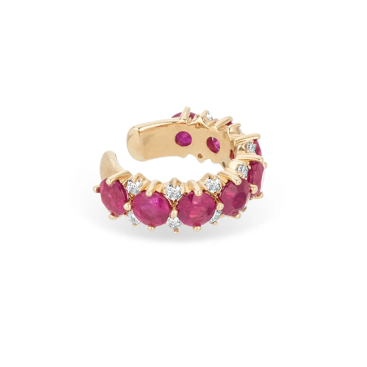 Amalfi Ruby + Diamond Ear Cuff sold by Adina Reyter