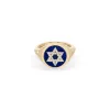 Ceramic + Pavé Star of David Signet Ring sold by Adina Reyter