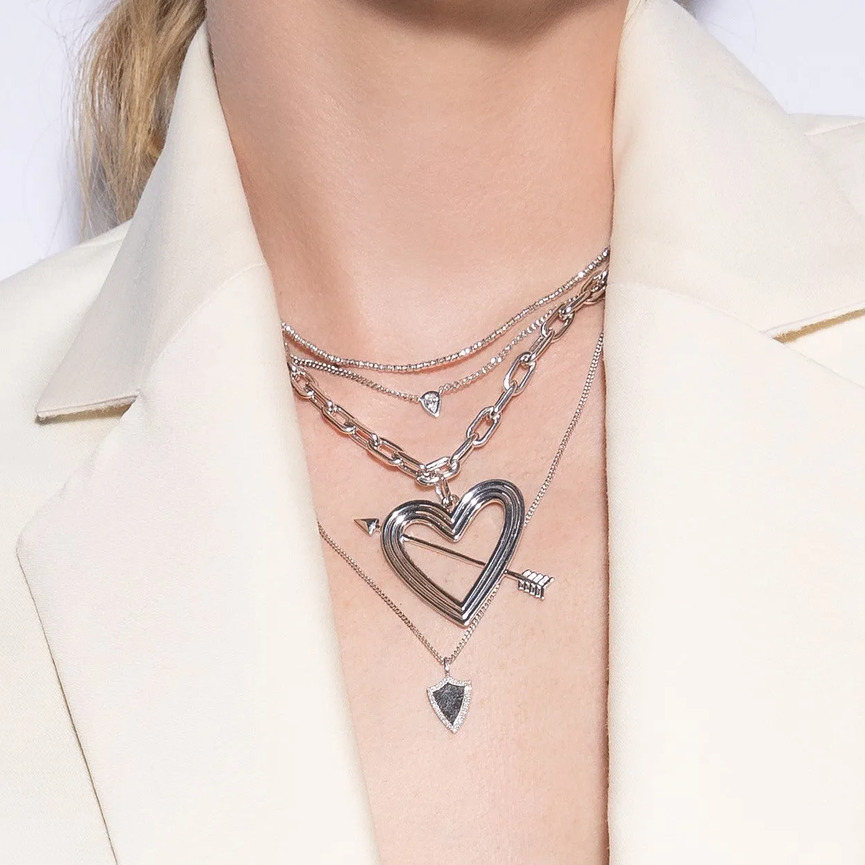 XL Heart + Arrow Hinged Charm sold by Adina Reyter product image thumbnail 2