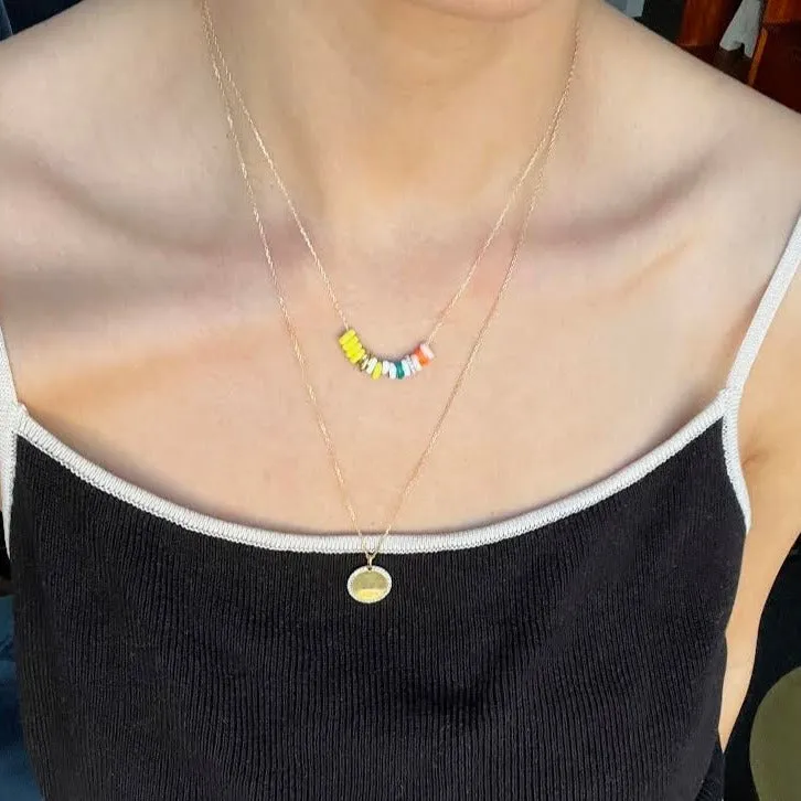 Bead Party Enamel + Pavé Mallory Necklace sold by Adina Reyter product image thumbnail 2