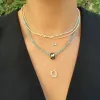 Zodiac Ceramic + Diamond Leo Big Bead sold by Adina Reyter