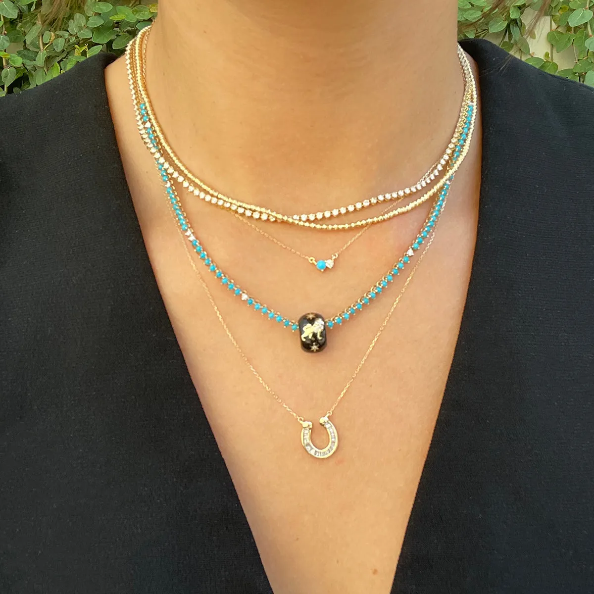 Zodiac Ceramic + Diamond Leo Big Bead sold by Adina Reyter product image thumbnail 4