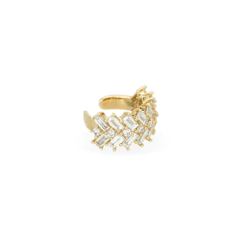 One of a Kind Diamond Chevron Ear Cuff - Lab Grown sold by Adina Reyter