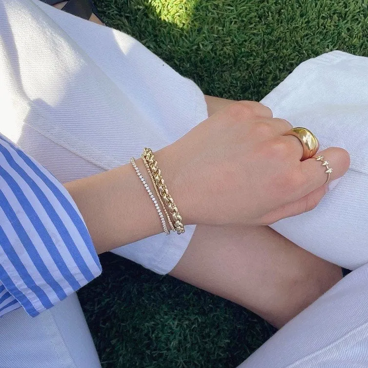 Diamond Rounds Tennis Bracelet sold by Adina Reyter product image thumbnail 2