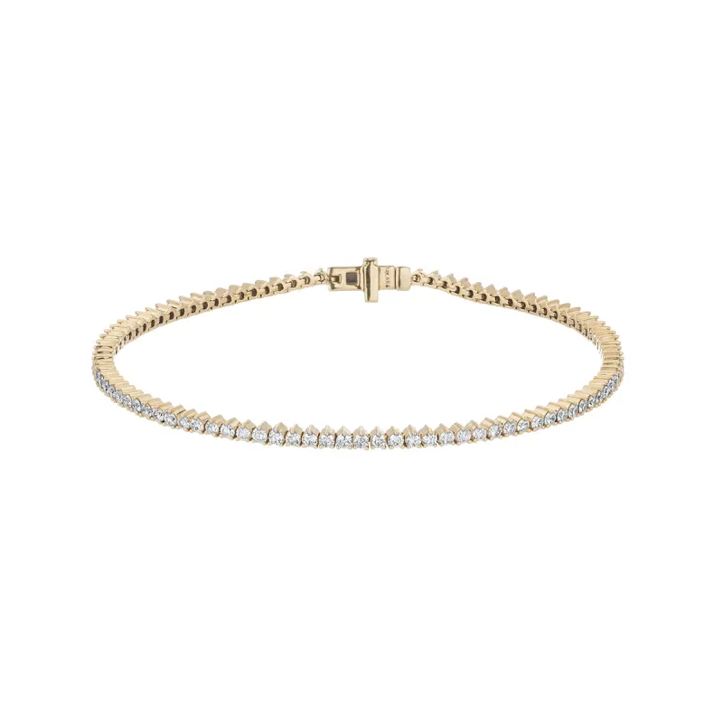 Diamond Rounds Tennis Bracelet sold by Adina Reyter