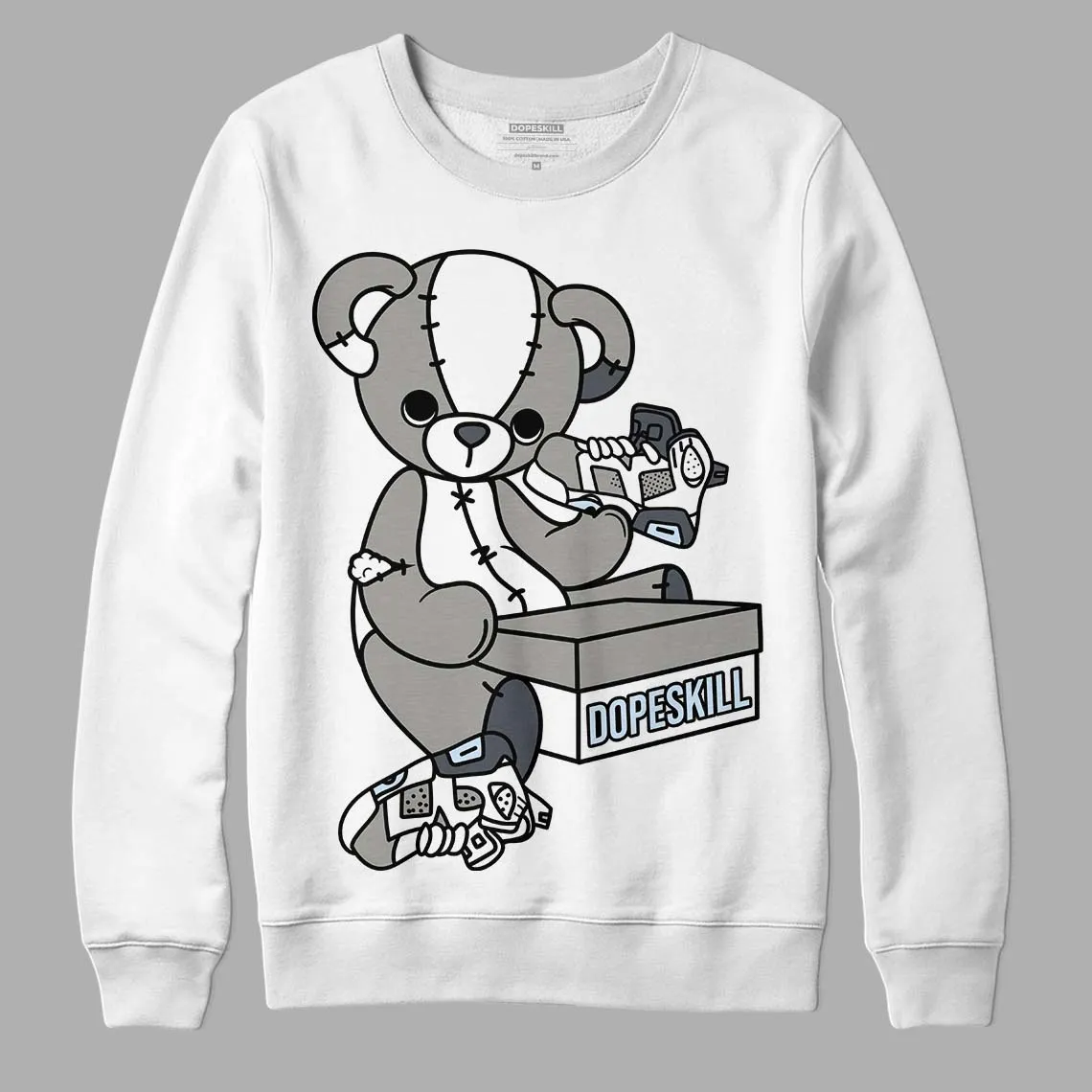 Cool Grey 6s DopeSkill Sweatshirt Sneakerhead BEAR Graphic sold by Archiify product image thumbnail 5