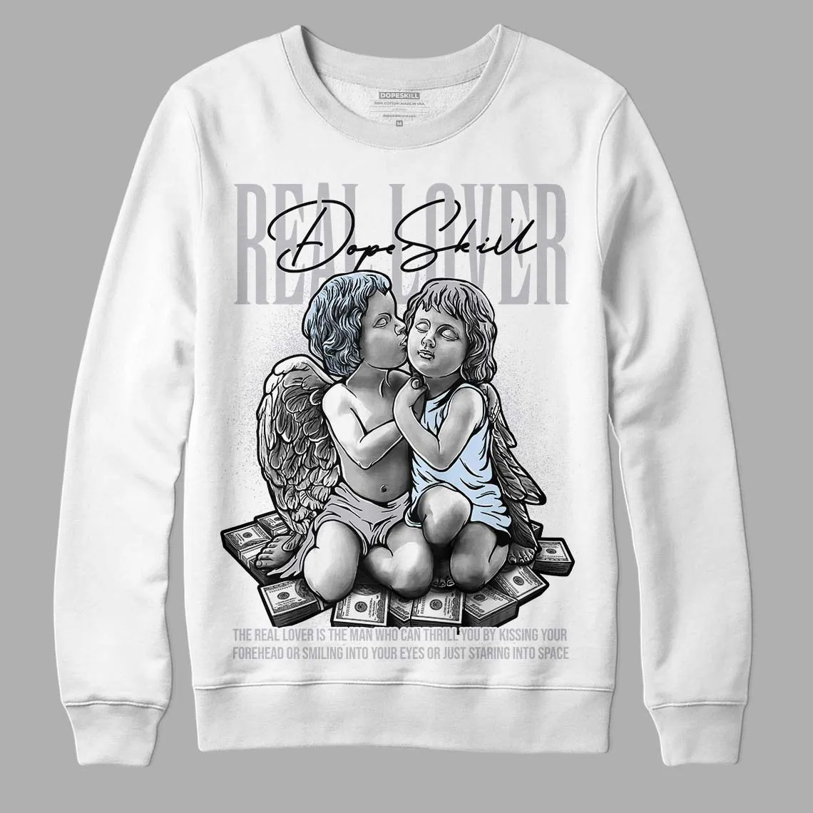Cement Grey 11s DopeSkill Sweatshirt Real Lover Graphic sold by Archiify product image thumbnail 5
