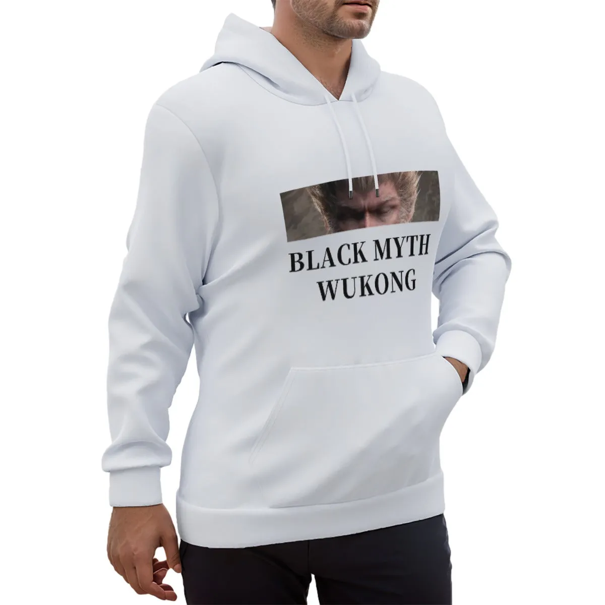 WuKong Ⅸ Eco-friendly All-Over Print Unisex Pullover Hoodie sold by Archiify product image thumbnail 3