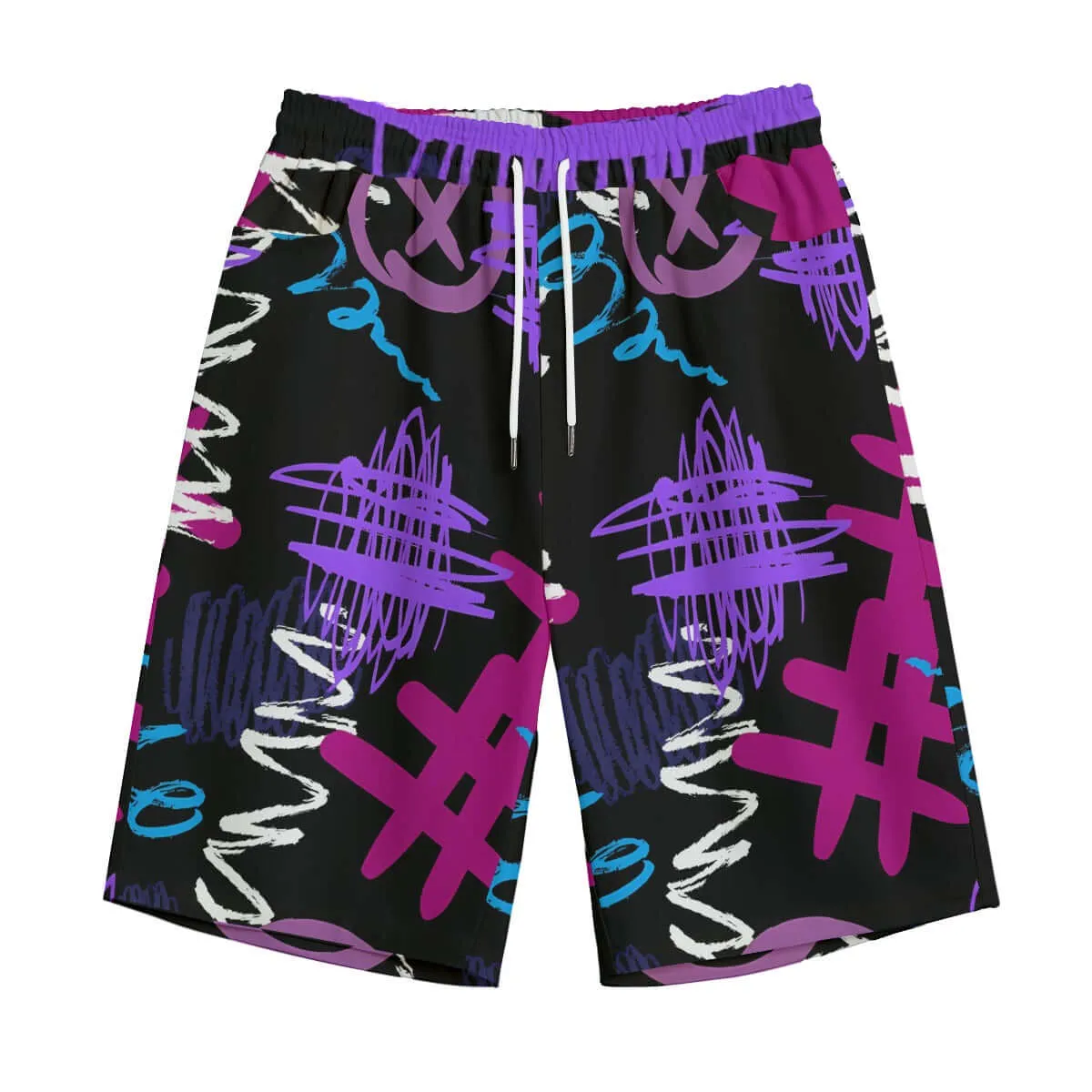 Street Style Print Unisex Straight Casual Short sold by Archiify