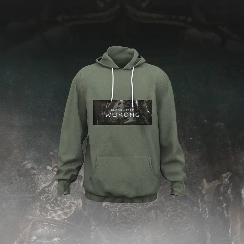 WuKong XIII Army Green All-Over Print Men's Pullover Hoodie sold by Archiify