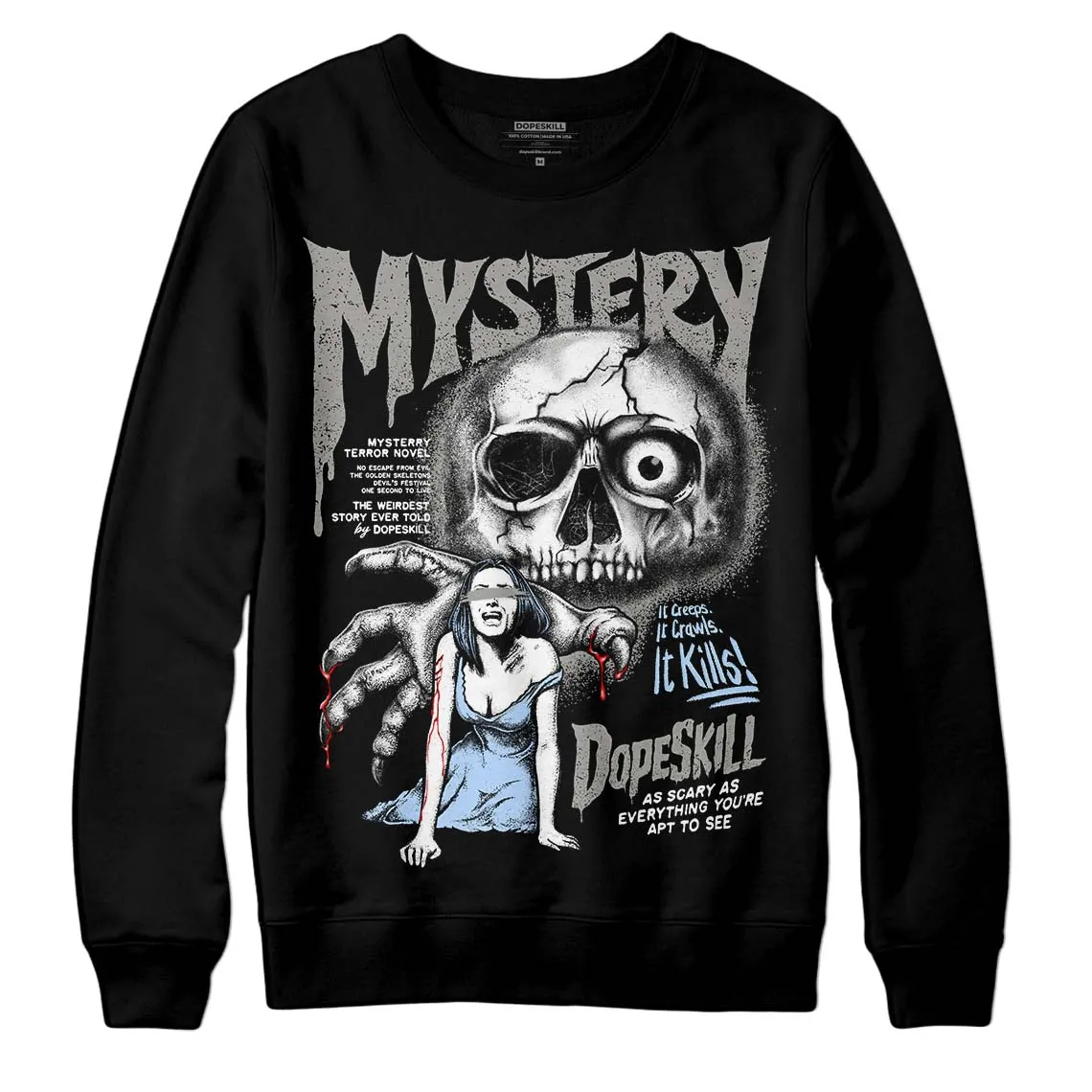 Cool Grey 6s DopeSkill Sweatshirt Mystery Ghostly Grasp Graphic sold by Archiify product image thumbnail 2