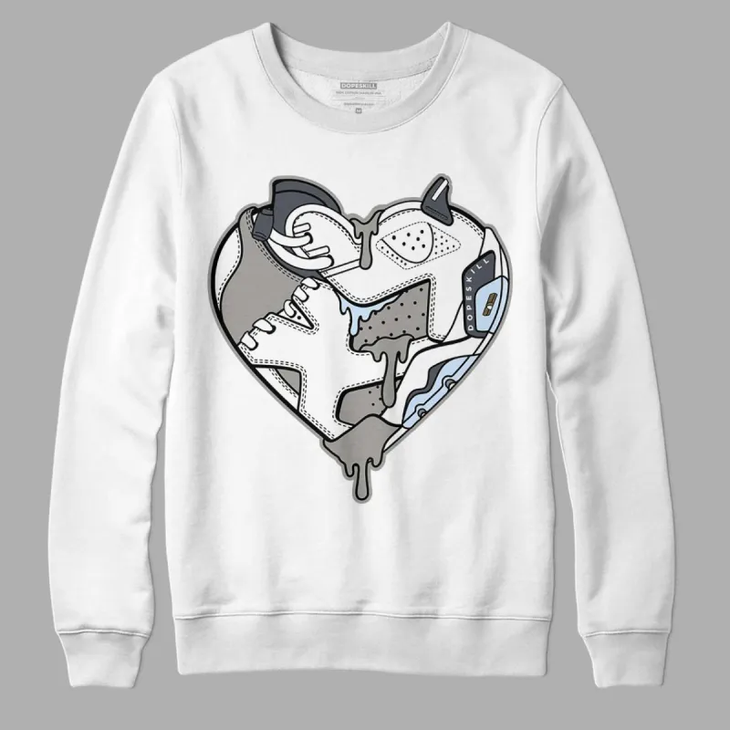 Cool Grey 6s DopeSkill Sweatshirt Heart AJ 6 Graphic sold by Archiify