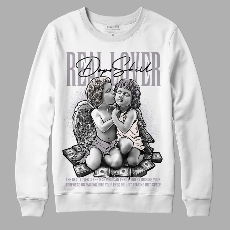 Cement Grey 2s DopeSkill Sweatshirt Real Lover Graphic sold by Archiify