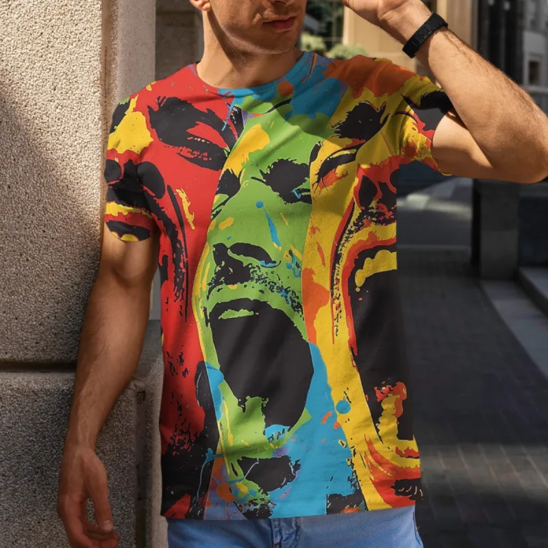 Men's Pop Art Drop Shoulder T-shirt sold by Archiify