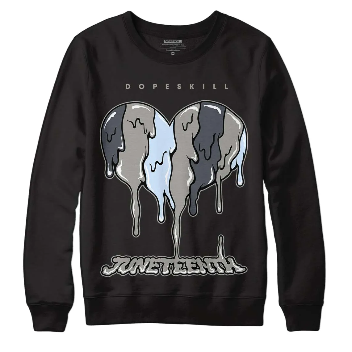 Cool Grey 6s DopeSkill Sweatshirt Juneteenth Heart Graphic sold by Archiify product image thumbnail 2