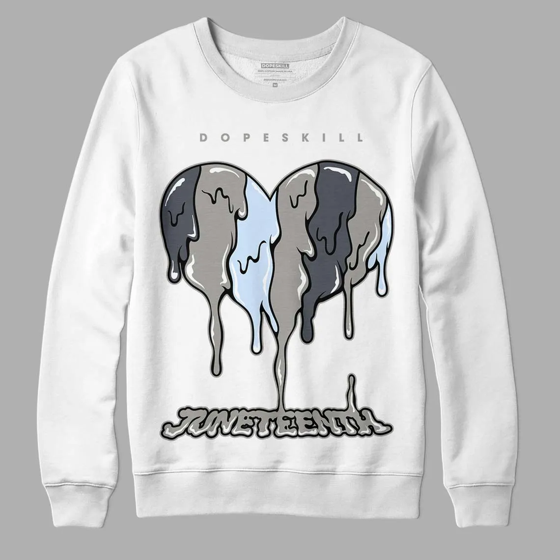 Cool Grey 6s DopeSkill Sweatshirt Juneteenth Heart Graphic sold by Archiify product image thumbnail 5