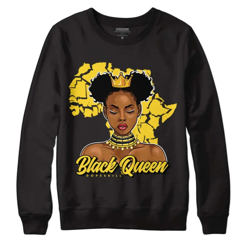 Black Tour Yellow AJ 4 Thunder DopeSkill Sweatshirt Black Queen Graphic sold by Archiify